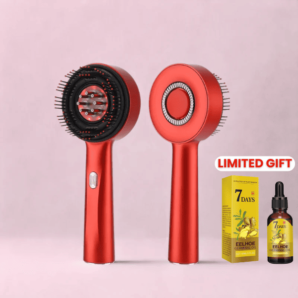 Hair Reboot™ – Red Light Therapy Brush + Free Strengthening Serum